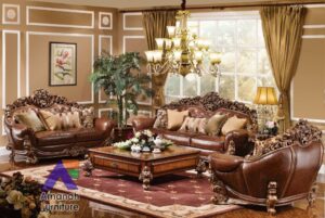 Sofa Ukir Mewah Ruang Tamu Waldorf Savana